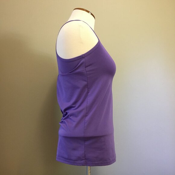 Purple Striped Racerback Tank Top - Picture 2 of 14